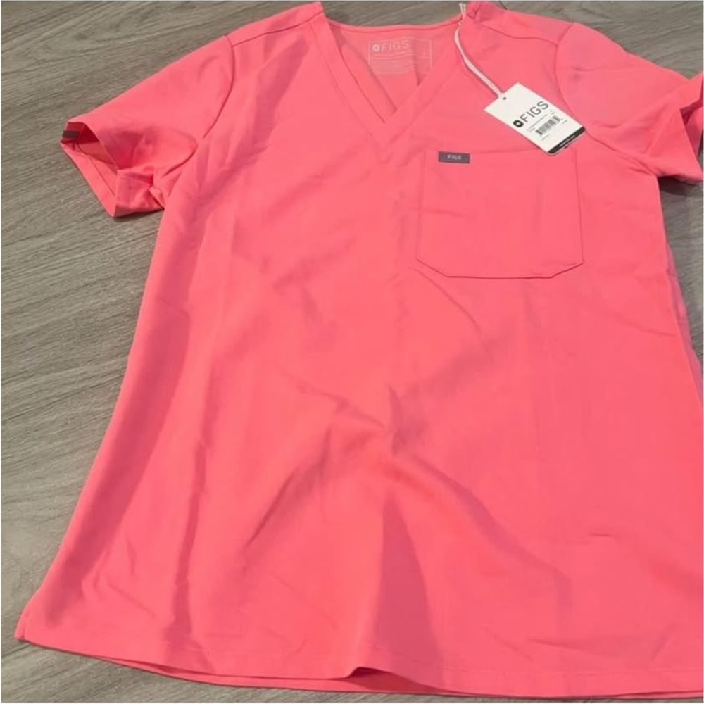 Pink Caterina one pocket Scrub Top